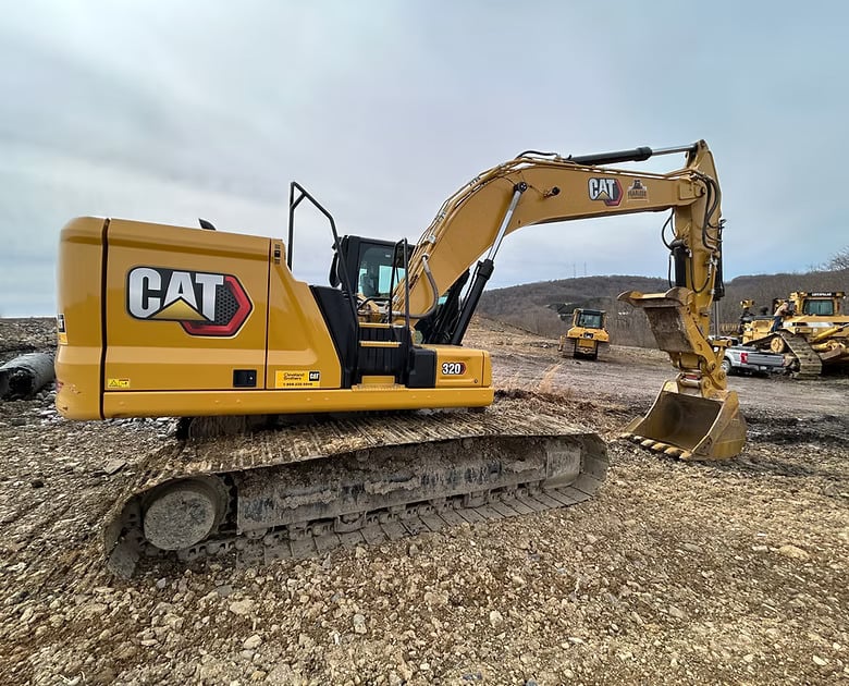 Excavtor working at a site