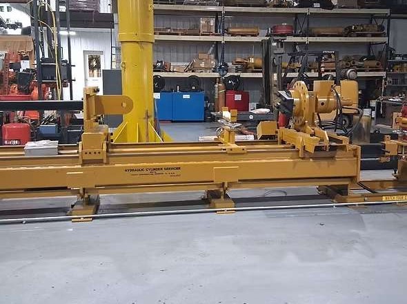 Our state of the art Hydraulic Cylinder repair bench